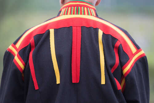 The back on local Sami costume.